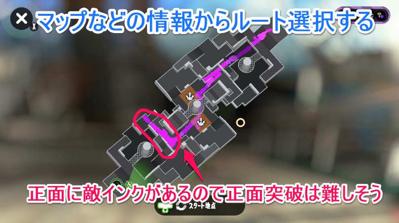 前線の上げ方はマップなどから判断