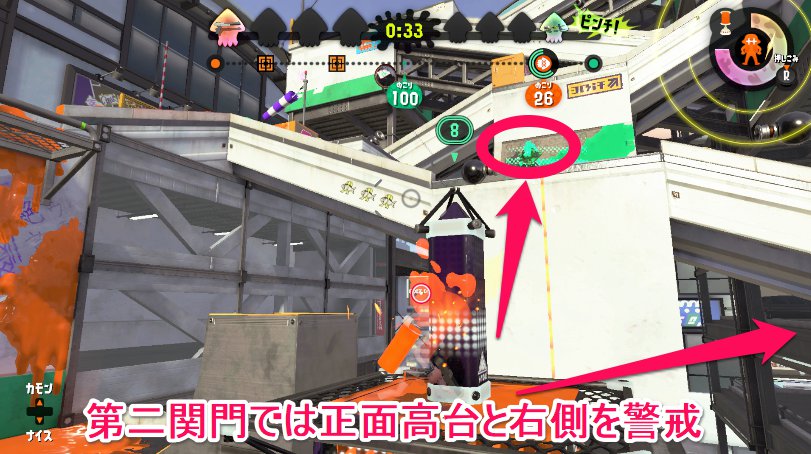 第二関門の警戒場所